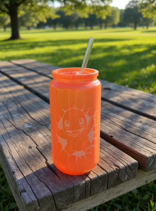 Charmander Evolution Glass Cup